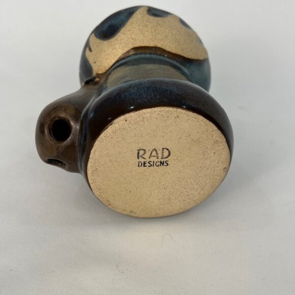 Birchstone Pottery Maine RAD Design Moose Elk Stoneware Vase / Egg Separator - Picture 5 of 10